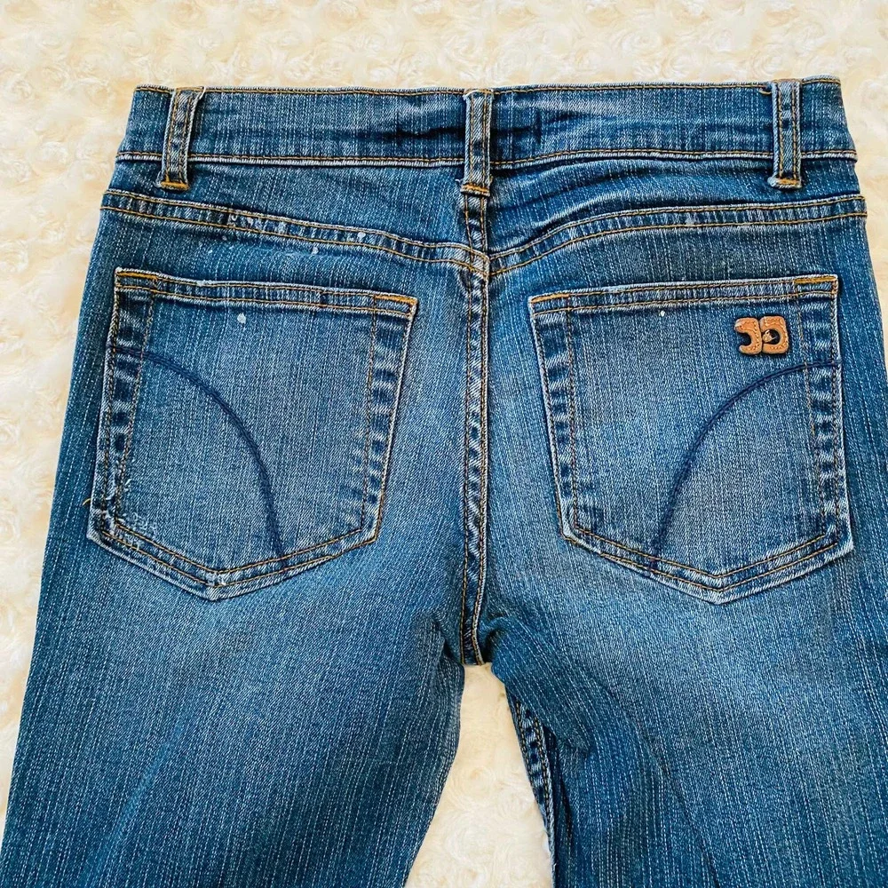 Joe's Jeans Distressed Paint Splattered Dark Denim Jeans - Picture 2 of 8